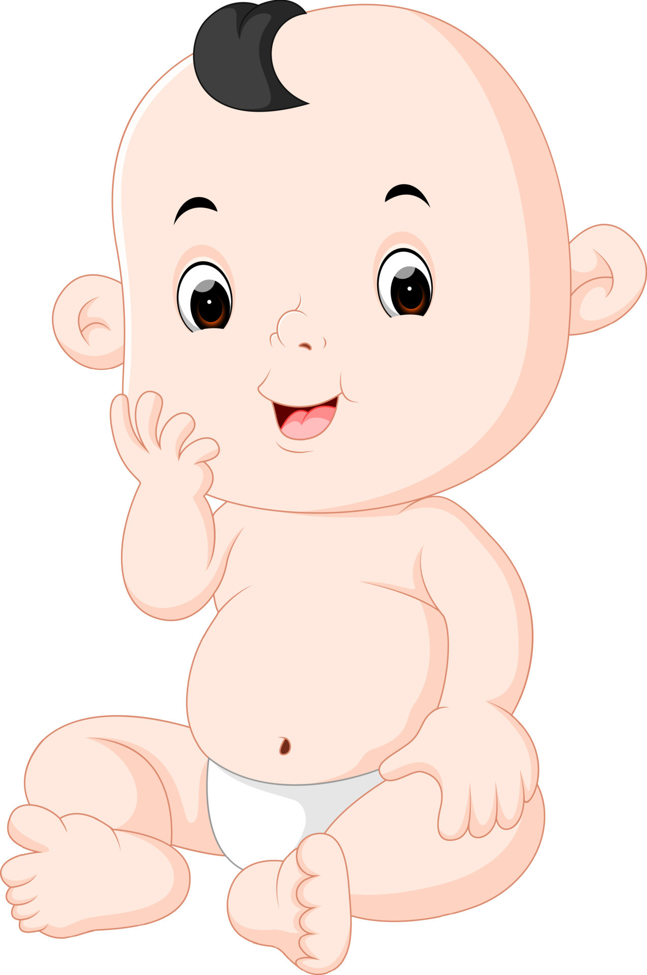 bebê fofo de desenho animado 12190264 Vetor no Vecteezy