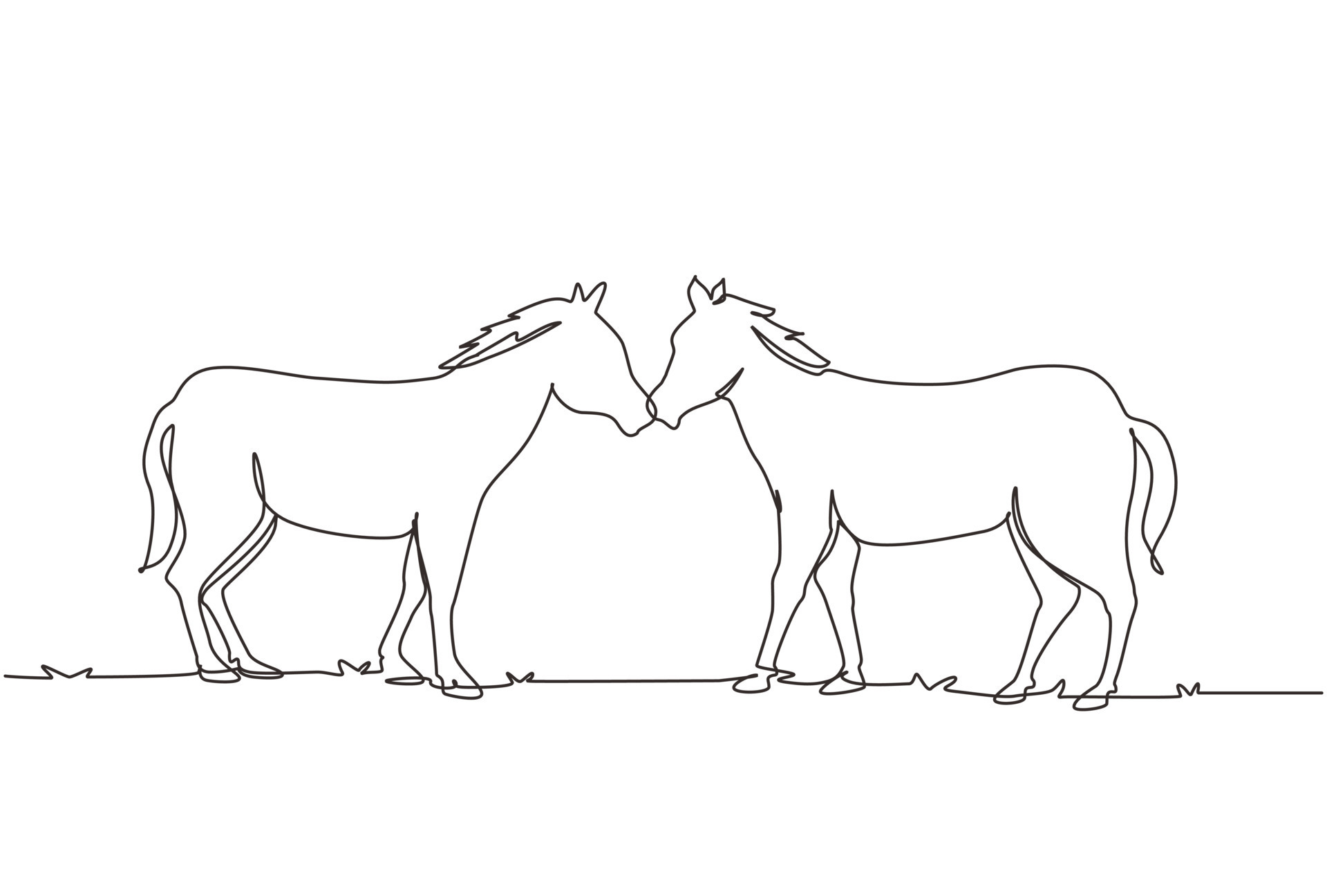 Vetores e ilustrações de Cavalo selvagem para download gratuito