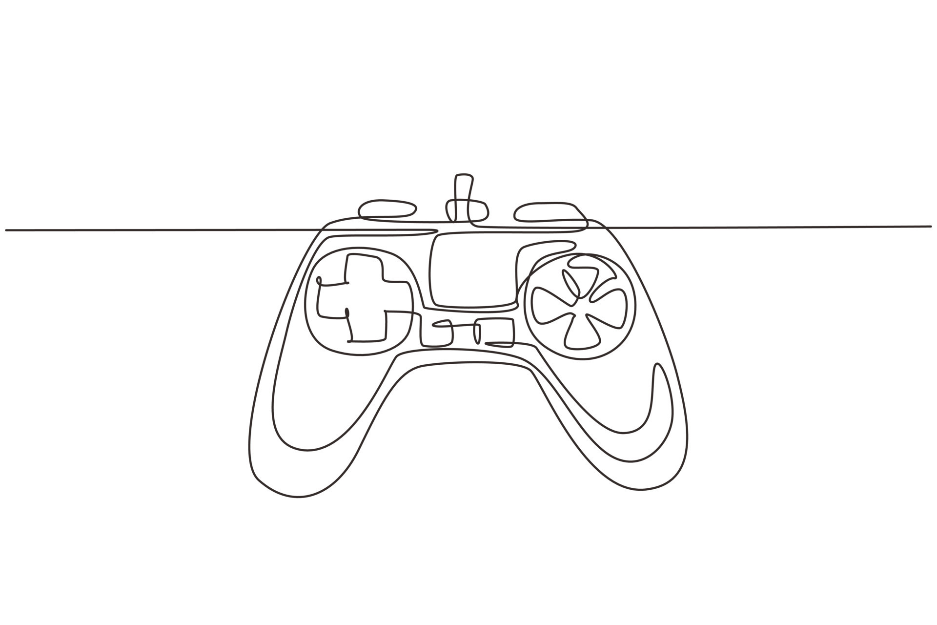 Como desenhar um CONTROLE de Vídeo Game 