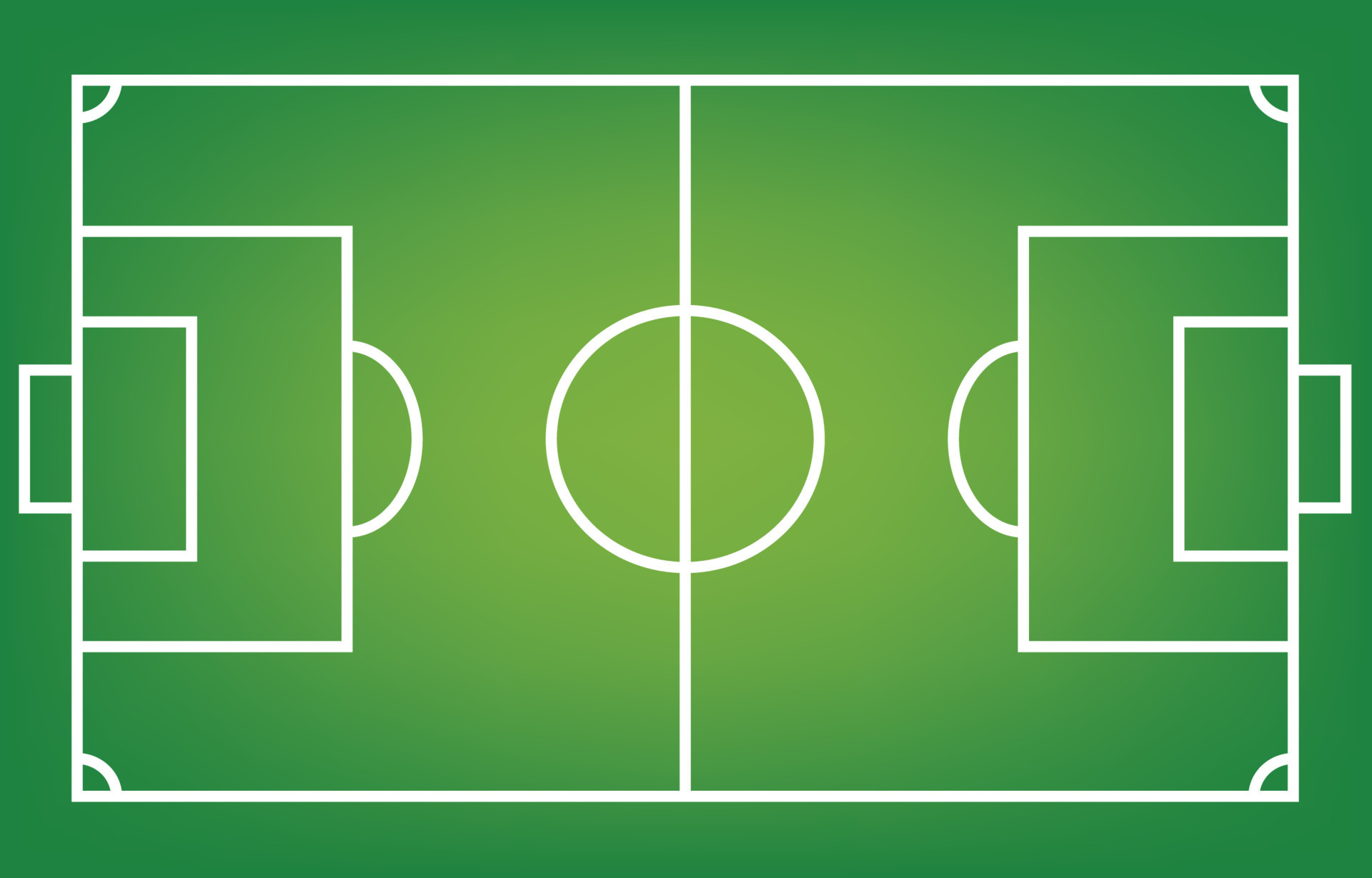 vetor de campo de futebol com linhas de campo branco, vista aérea, fundo  esportivo de futebol e vista superior de grama verde. 9205987 Vetor no  Vecteezy