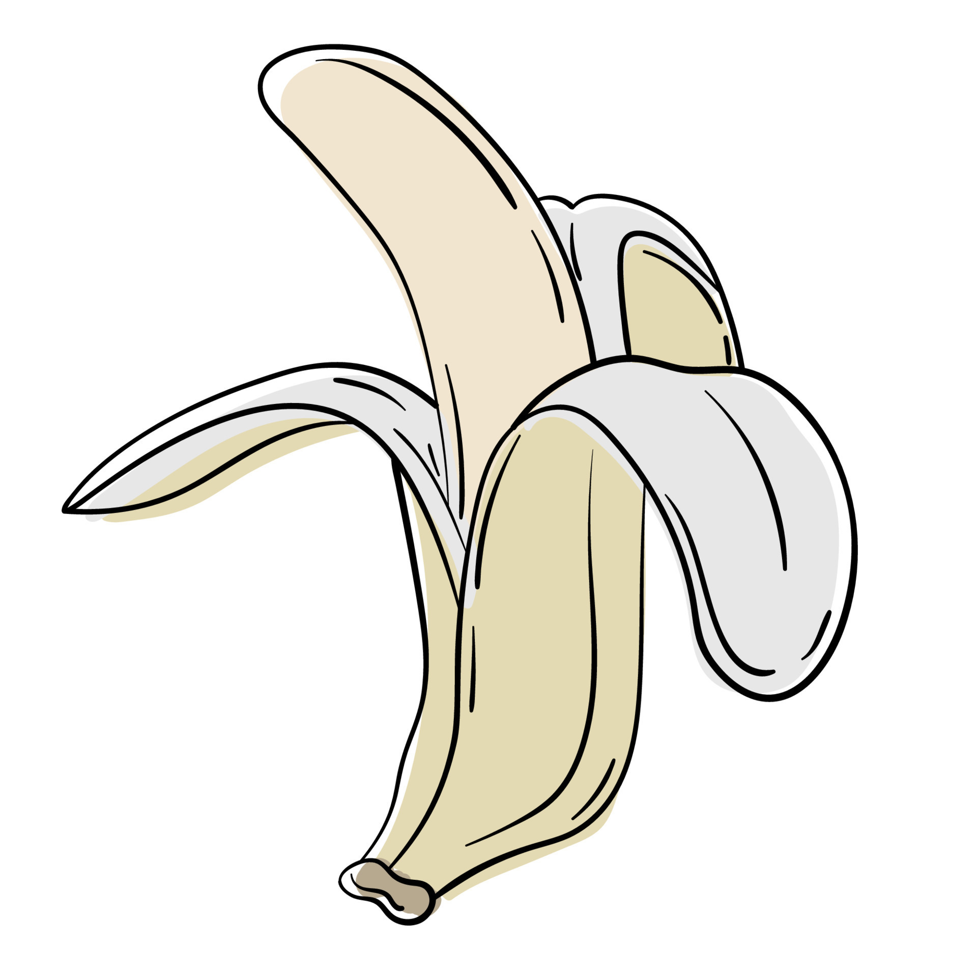 Adesivo Desenho de rabo de banana