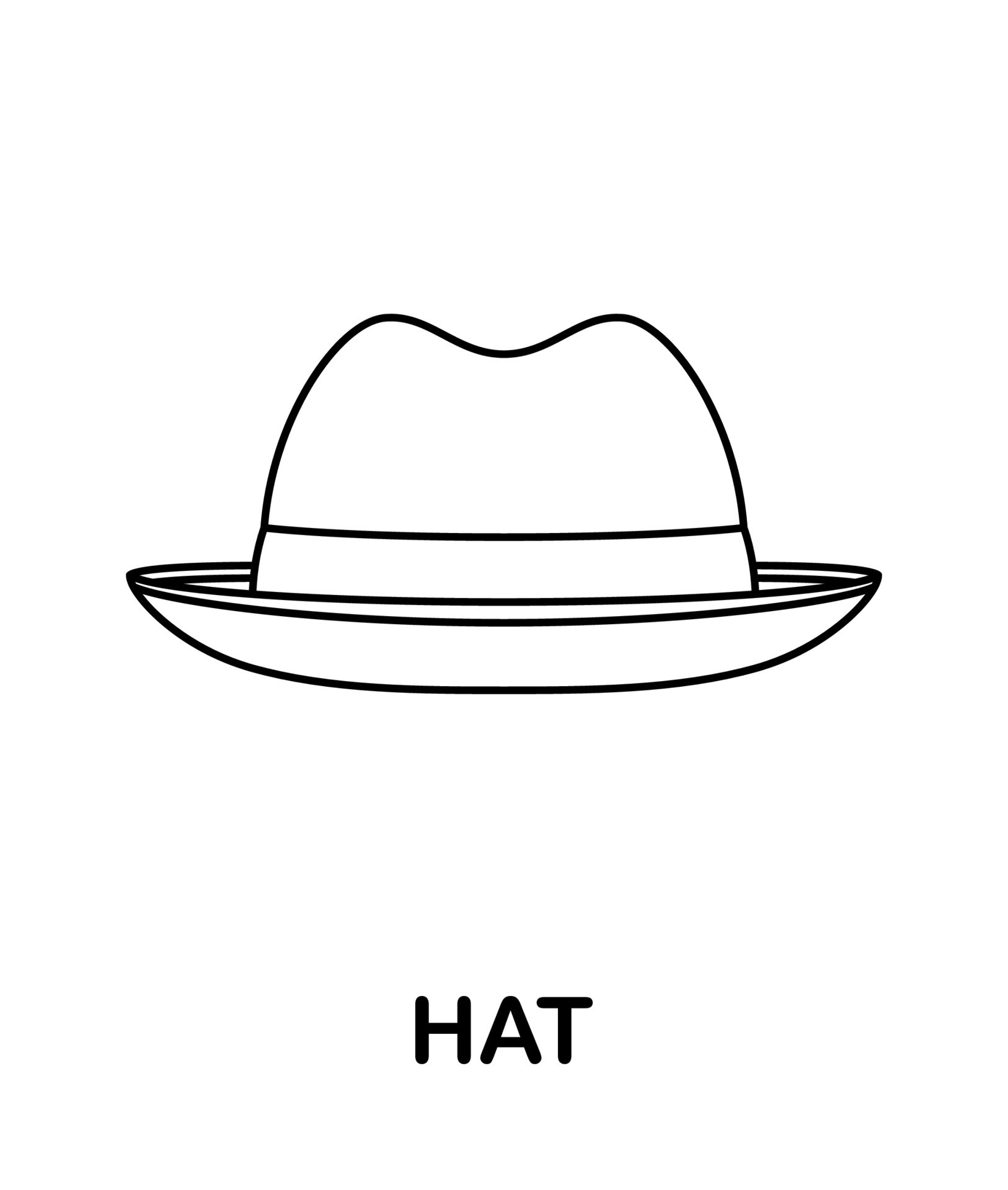 desenho de menino feliz com um chapéu isolado para colorir 17013942 Vetor  no Vecteezy