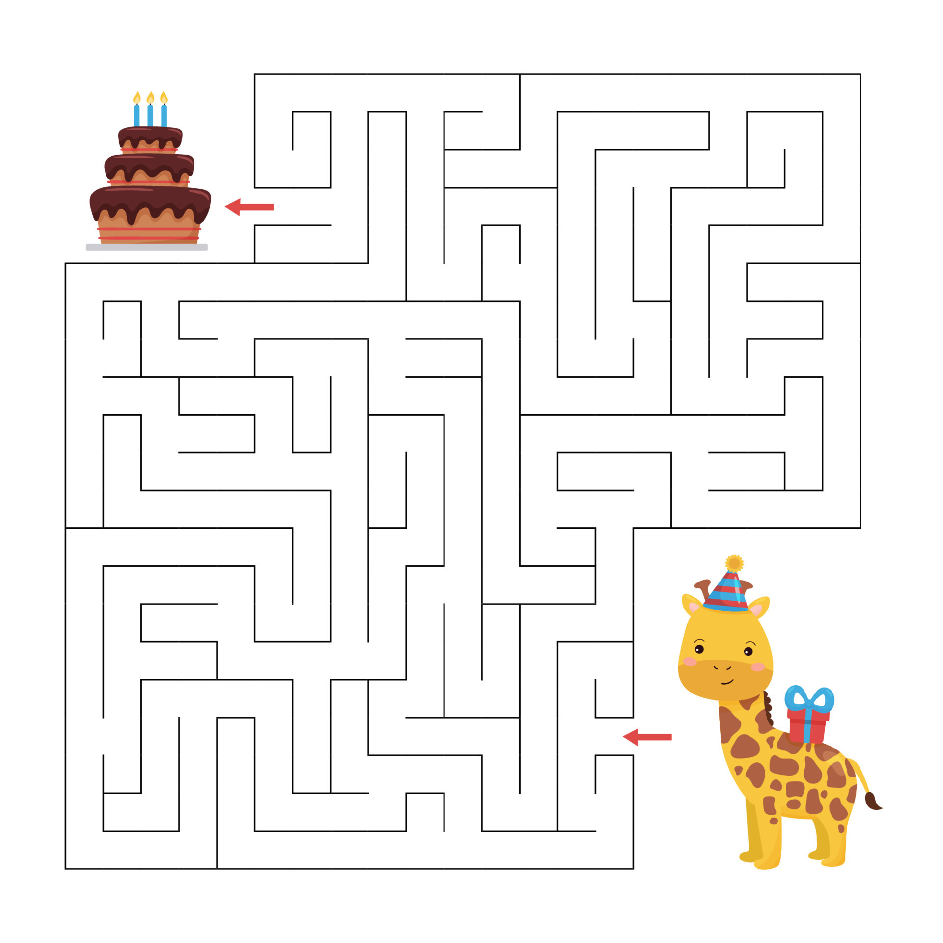 Jogo de labirinto de primavera para crianças galinha fofa procurando um  caminho para o bolo de páscoa feliz páscoa planilha para impressão