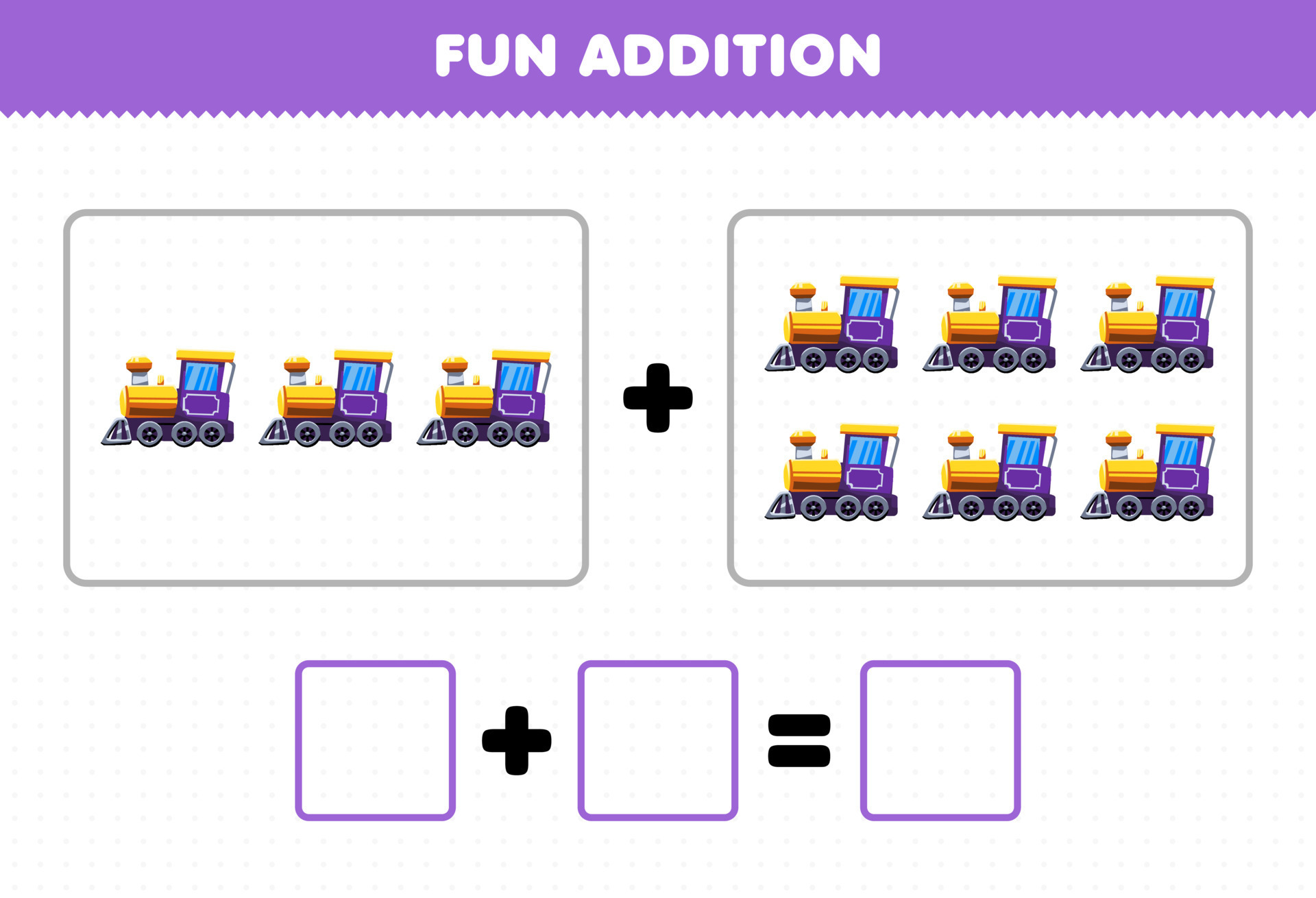 Jogo educativo para crianças completa a imagem correta de um lindo desenho  animado de carro de polícia, barco inflável e avião, planilha de transporte  para impressão