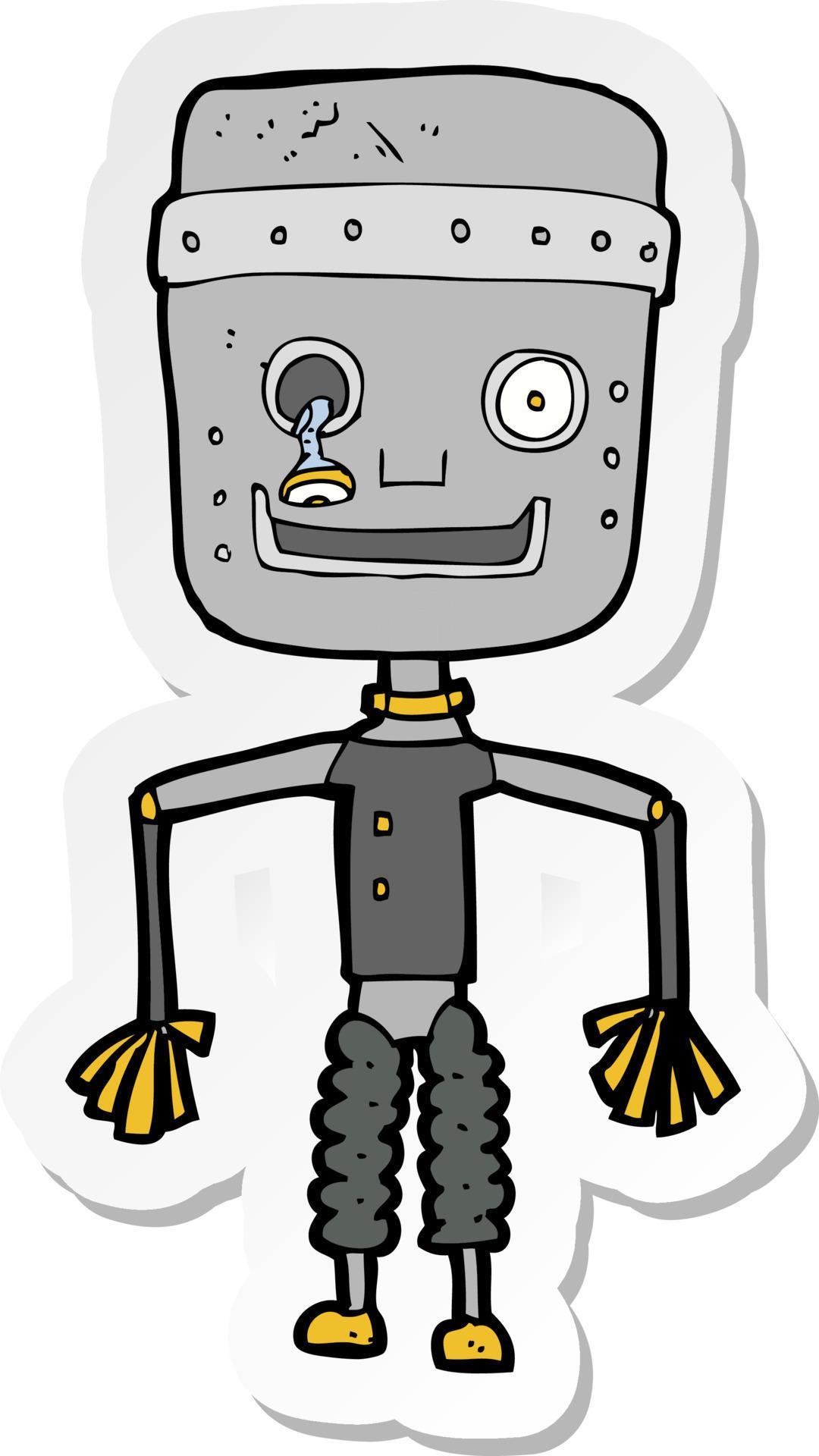 Robo desenho animado antigo