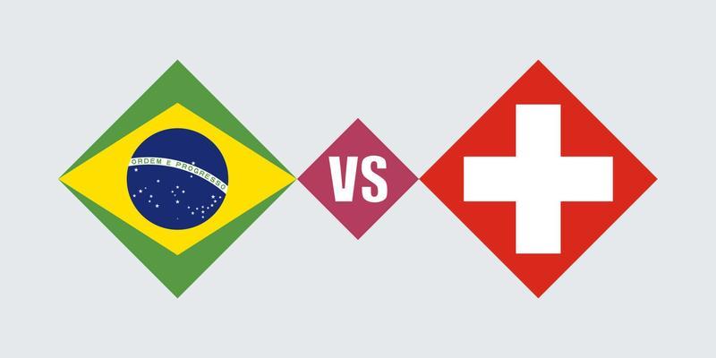 conceito de bandeira brasil vs espanha. ilustração vetorial. 14633401 Vetor  no Vecteezy