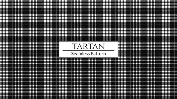 fundo de vetor padrão xadrez preto e branco, textura de tecido tartan  10551635 Vetor no Vecteezy