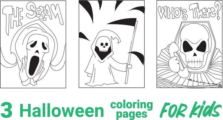 Desenhos de Filmes de Terror para Colorir