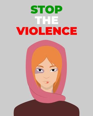 retrato de uma mulher em um hijab em perfil com cabelos longos e soltos. a  luta das meninas muçulmanas por seus direitos. bandeira abstrata  horizontal. gráficos vetoriais. 13710378 Vetor no Vecteezy