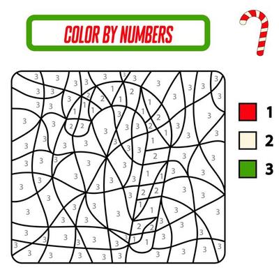 Colorir por números. jogo de puzzle para a educação infantil