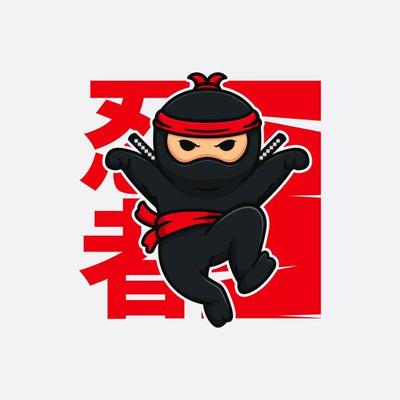 personagem de desenho animado ninja em várias poses 7619513 Vetor no  Vecteezy