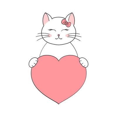 Vetores de Jogo Do Gato Dois Preto Que Olha Acima Amigos Para Sempre  Personagem De Banda Desenhada Bonito Animal Kawaii Cartão Do Amor Estilo  Liso Do Projeto Fundo Branco Isolado e mais