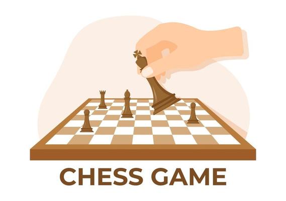 Desenho vetorial de tabuleiro de xadrez