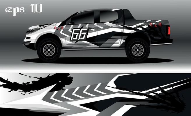 Vector De Design De Envoltório De Carro. Designs De Kit De Fundo De Corrida  De Listra Abstrata Gráfica Para Wrap Veículo Corrida Carro Rally Aventura E  Carpintaria Royalty Free SVG, Cliparts, Vetores