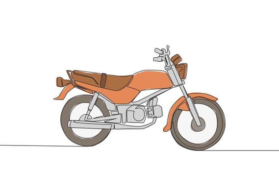 1 contínuo linha desenhando do luxo desportivo moto para corrida logotipo.  grande esporte motocicleta conceito. solteiro linha desenhar Projeto vetor  ilustração 20379642 Vetor no Vecteezy