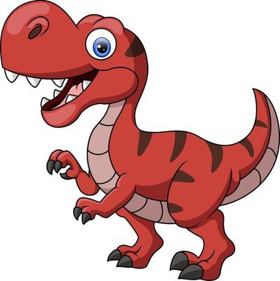 personagem de desenho animado de dinossauro tiranossauro rex 6036888 Vetor  no Vecteezy