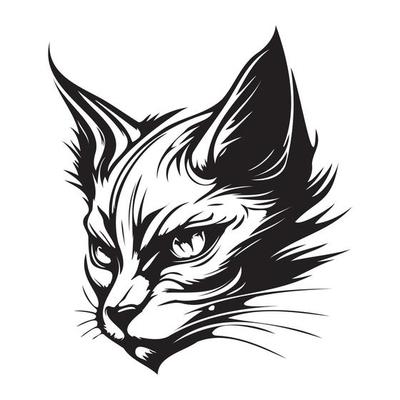 Design PNG E SVG De Gato Animal Simples Para Camisetas