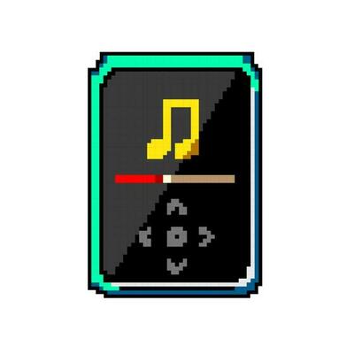 música mp3 jogador jogos pixel arte vetor ilustração 23873931 Vetor no  Vecteezy