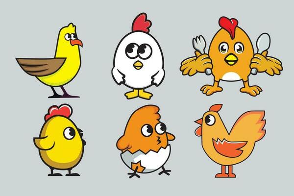 Desenho animado de galinha ilustração do vetor. Ilustração de terra -  245680221