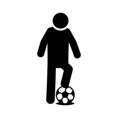 jogo de futebol bola de computador app liga esportes recreativos torneio  ícone de estilo silhueta 2565101 Vetor no Vecteezy