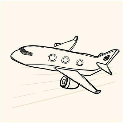 Avião Desenho Vetores, Ícones e Planos de Fundo para Baixar Grátis