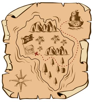 Mapa Do Tesouro Vetores, Ícones e Planos de Fundo para Baixar Grátis