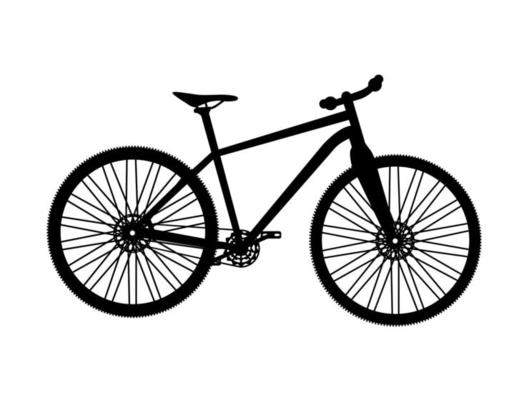 Jogo Da Silhueta Da Bicicleta Ilustração do Vetor - Ilustração de