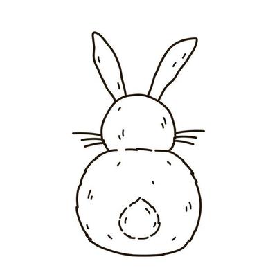 HOW TO DRAW AN EASTER BUNNY EASY DRAWING EASY AND FOFO - Drawing