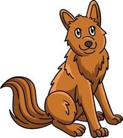 ilustração de desenho animado colorido animal cão vetor