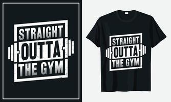 design de camiseta de vida diária de fitness de ginásio vetor