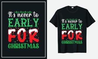 vetor de design de camiseta de natal