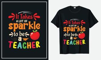 vetor de design de camiseta de professor