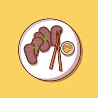 fatia de cama para ilustração vetorial de ícone de comida vetor