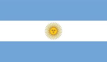 ilustração em vetor de bandeira argentina.