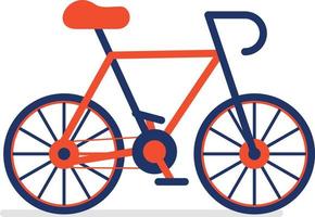 ícone de cor de bicicleta vetor