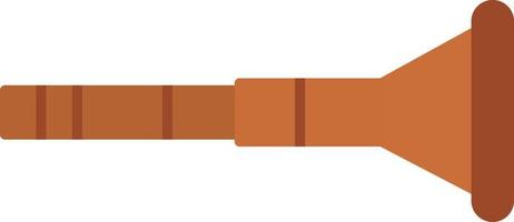 ícone de cor didgeridoo vetor