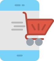 ícone plano de compras online vetor