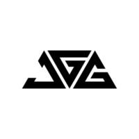 design de logotipo de letra de triângulo jgg com forma de triângulo. jgg triângulo logotipo design monograma. modelo de logotipo de vetor jgg triângulo com cor vermelha. jgg logotipo triangular logotipo simples, elegante e luxuoso. jgg