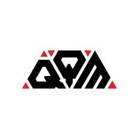 design de logotipo de letra de triângulo qqm com forma de triângulo. monograma de design de logotipo de triângulo qqm. modelo de logotipo de vetor de triângulo qqm com cor vermelha. logotipo triangular qqm logotipo simples, elegante e luxuoso. qqm