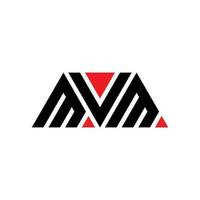 design de logotipo de letra de triângulo mvm com forma de triângulo. monograma de design de logotipo de triângulo mvm. modelo de logotipo de vetor de triângulo mvm com cor vermelha. logotipo triangular mvm logotipo simples, elegante e luxuoso. mvm