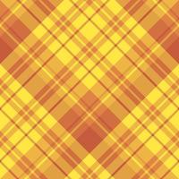 padrão sem costura em fascinantes cores amarelas e laranja para xadrez, tecido, têxtil, roupas, toalha de mesa e outras coisas. imagem vetorial. 2 vetor