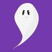 fantasma. vetor de fantasma de halloween fofo. ilustração infantil de um personagem de desenho animado de fantasma fofo