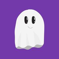 fantasma. vetor de fantasma de halloween fofo. ilustração infantil de um personagem de desenho animado de fantasma fofo