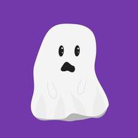 fantasma. vetor de fantasma de halloween fofo. ilustração infantil de um personagem de desenho animado de fantasma fofo