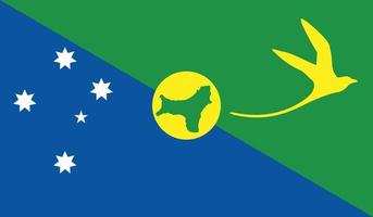 ilustração em vetor de bandeira da ilha natal.