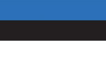 ilustração em vetor de bandeira da Estônia.