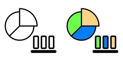 gráfico de ilustração vetorial de análise, negócios, ícone de conferência vetor