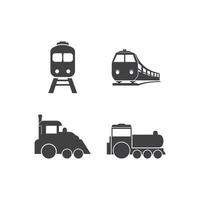 design de modelo de ilustração vetorial de ícone de trem vetor