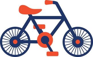 ícone de cor de bicicleta vetor