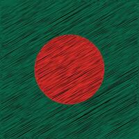 bandeira da independência de bangladesh 26 de março, design quadrado vetor